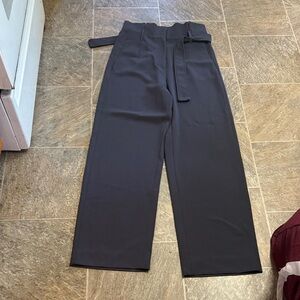 Stylish Gray  High-Waisted Pants